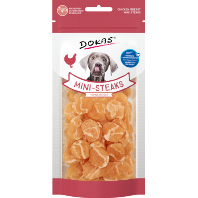 Dokas Mini Steaks Hühnerbrust für Hunde - Der leckere Snack