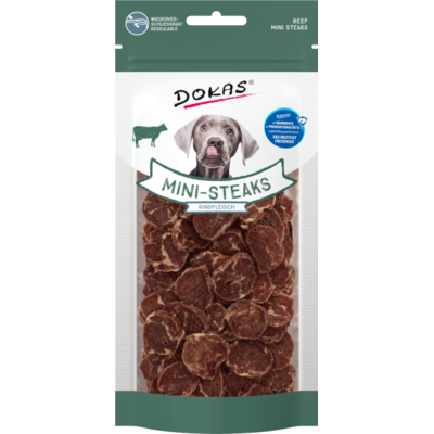 Dokas Mini Steaks Rindfleisch Hundesnack | Leckere Belohnung für deinen Vierbeiner