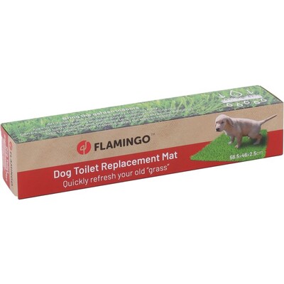 Flamingo Pelou Ersatz-Kunstrasenmatte Grün für Haustiertoilette – Saubere Welpen- & Hundetoilette
