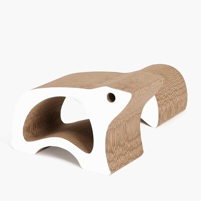 Catit Zoo Scraper Eisbär Kratzer 2-in-1 Kratzpappe