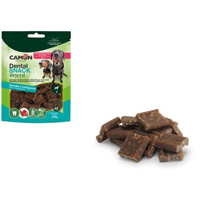 CAMON Vegane Dental Sticks mit Johannisbrot & Granatapfel für Hunde