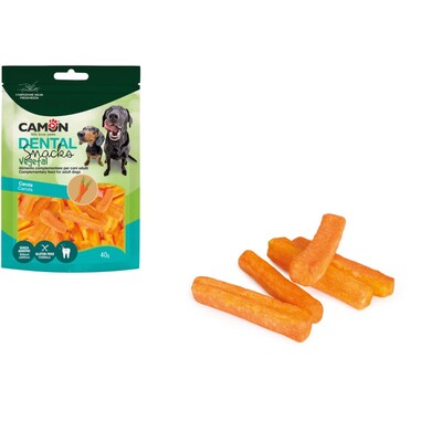 CAMON Veggie Snack Knackige Karotten – Vegane Hundesnacks