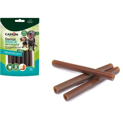 CAMON Veggie Snack Sticks Dental – Süßkartoffel, Apfel & Zimt für Hunde 🐶
