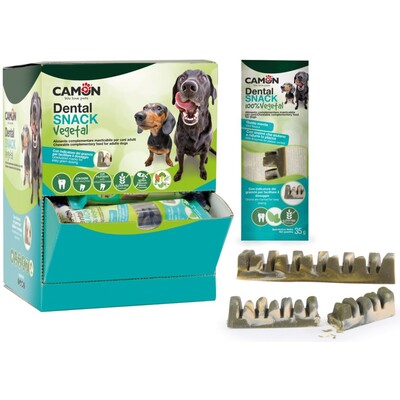 CAMON Vegane Dental-Sticks mit Süßkartoffel, Brokkoli & Minze für Hunde