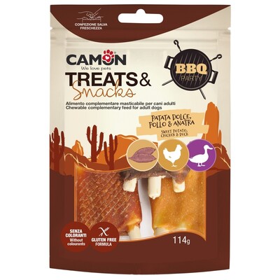 CAMON BBQ Party Chicken & Duck Ribs Large - Der unwiderstehliche Hundesnack!