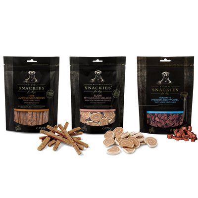 Snackies AKTION Probierpack – luftgetrocknete Hundesnacks