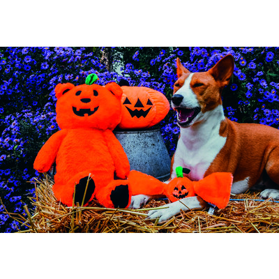 Beeztees Halloween Plüsch Kürbisbär