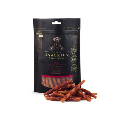 Snackies Feine Entenbrust mit Rote Beete für Hunde – Getreidefrei & fettarm