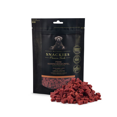 Snackies luftgetrocknete Fleischwürfel für Hunde