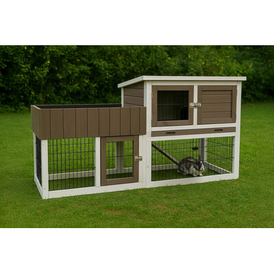 Flamingo Kaninchenstall Floret Urban Braun