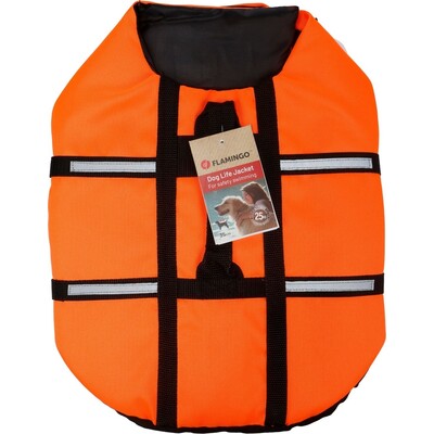 Flamingo Hundeschwimmweste Marinus Fluo Orange – Sicherheit & Sichtbarkeit für deinen Wasserhund