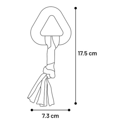 Flamingo Bunty Dreieck – Welpenspielzeug für Kau- & Spielspaß