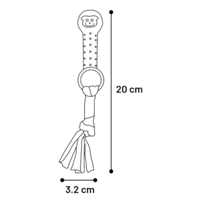 Flamingo Bunty Knochen – Spielzeug für Welpen