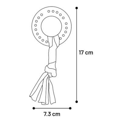 Flamingo Bunty Ring - Spielzeug für Welpen