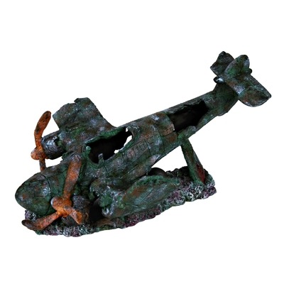 Flugzeug-Wrack, Aquarium Dekoration