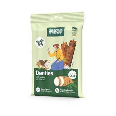 Green Petfood Denties with Tapioca, veggie Hundesnack