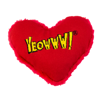 Yeowww! Hearrrt Attack Katzenspielzeug Herz – 100% Bio-Katzenminze für Deine Katze