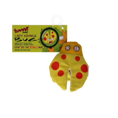 Yeowww! Lady Krinkle Bug – Marienkäfer mit 100% Bio-Katzenminze & Knistereffekt