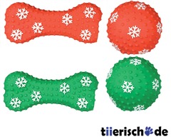 Hundespielzeug Weihnachten aus Latex