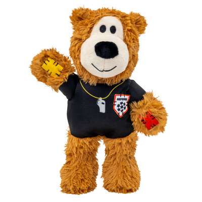KONG Wild Knots Sport Bear Schiedsrichter - Robustes Hundespielzeug mit WM-Flair