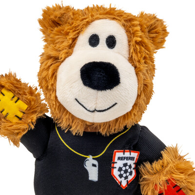 KONG Wild Knots Sport Bear Schiedsrichter - Robustes Hundespielzeug mit WM-Flair
