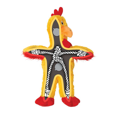KONG Knots Chicken Hundespielzeug – Robustes & Kuscheliges Spielvergnügen für deinen Liebling
