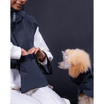 PAIKKA Visibility Treat Pouch dark Leckerlibeutel | Reflektierende Snacktasche für Training & Spaziergänge