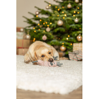 TRIXIE Xmas Weihnachten Rentier mit Tau aus Softplüsch Hundespielzeug
