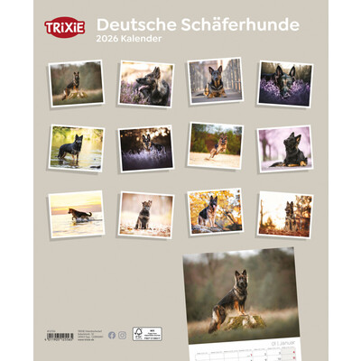 TRIXIE 2026 Kalender Deutsche Schäferhunde