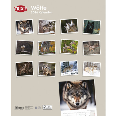 TRIXIE 2026 Kalender Wölfe