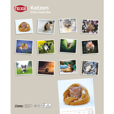 TRIXIE 2026 Kalender Katzen
