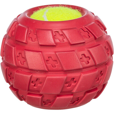 TRIXIE Tennisball im Reifen, Hundespielzeug