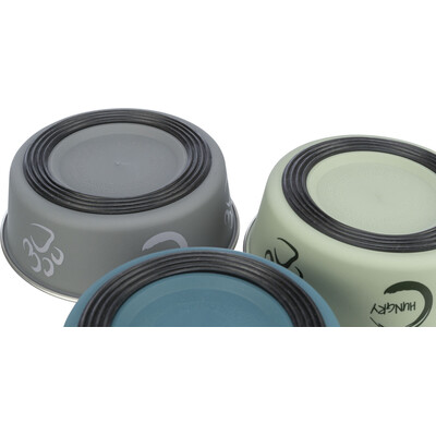 TRIXIE Edelstahlnapf mit Kunststoffmantel