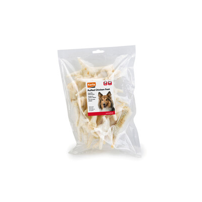 Karlie gepuffte Hühnerfüße für Hunde – Der schonende & natürliche Kausnack