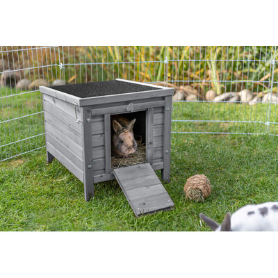TRIXIE Kleintierhaus für Kaninchen & Meerschweinchen | Outdoor-Paradies
