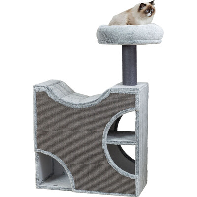 TRIXIE Kratzbaum Ferro Grau – Dein Katzenparadies zum Kratzen & Relaxen
