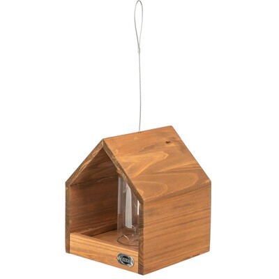 TRIXIE natura Vogelfutterhaus zum Aufhängen & Silo