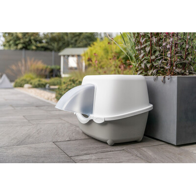 TRIXIE Outdoor Katzentoilette Davio Top – Die perfekte Oase für deinen Freigänger