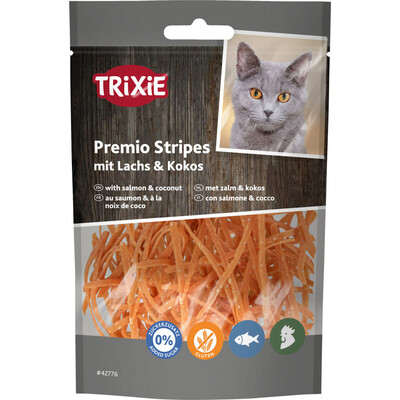 TRIXIE Premio Stripes mit Lachs &amp; Kokos