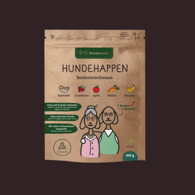 Hunderunde Vegane Hundehappen Seniorenschmaus