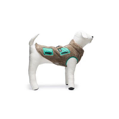 Beeztees Hundemantel Teddy in der Farbe taupe