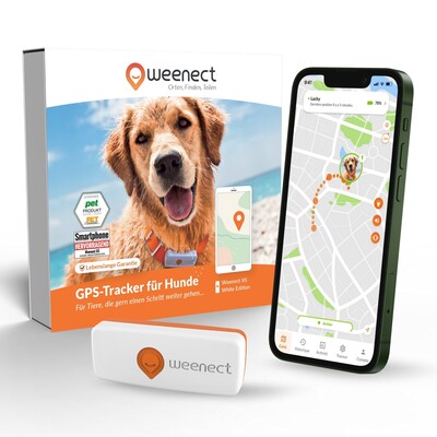 Weenect XS GPS Tracker für Hunde mit Lebenslanger Garantie