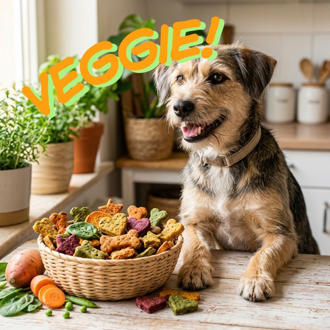 Vegetarische Veggie Hundesnacks