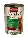 Carny Kitten Katzenfutter Rind & Huhn & Kaninchen 6x400g