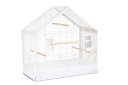 Beeztees Vogelkäfig Yara Metall 71 x 35 x 70 cm, weiß