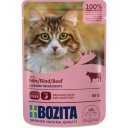 Bozita Pouch Katzenfutter Häppchen in Soße Rind 12 x 85g