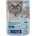 Bozita Pouch Katzenfutter Häppchen in Soße Hering 12 x 85g