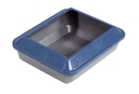 Catit Katzentoilette mit Rand M: 48 x 38 x 15, schattenblau / grau
