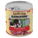 Classic Dog Dose Fleischtopf Pur Reich an Rind 6 x 800g