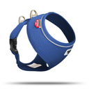 Curli Brustgeschirr Basic Air Mesh für kleine Hunde Halsumfang max. 22 cm, Brustumfang 28-40 cm, blau